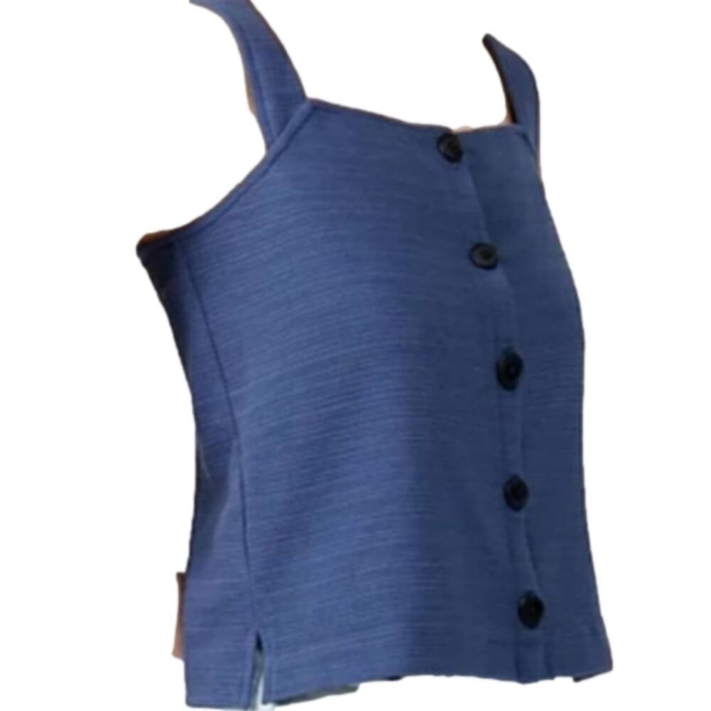 J. Crew Tank Button Up crop blouse